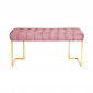 Banc Design en Velours "Rare" 100cm Rose & Or|Banquettes / Bancs / Poufs|Paris Prix