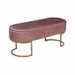 Banc Design en Velours "Pera" 105cm Rose & Or|Banquettes / Bancs / Poufs|Paris Prix