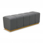 Banquette Design "Eliot" 140cm Gris|Banquettes / Bancs / Poufs|Paris Prix