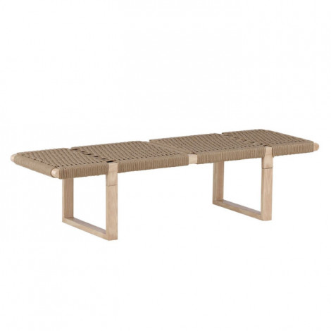 Banc Design en Rotin "Angon" 140cm Naturel|Banquettes / Bancs / Poufs|Paris Prix