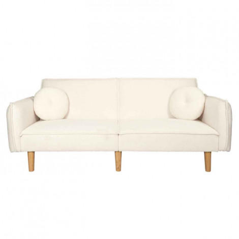 Canapé Convertible Scandinave "Freya" 198cm Blanc|Canape|Paris Prix