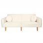 Canapé Convertible Scandinave "Freya" 198cm Blanc|Canape|Paris Prix