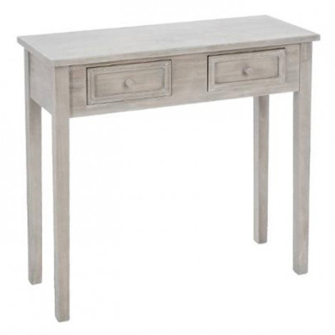 Console 2 Tiroirs "Charme" 80cm Naturel|Console|Paris Prix