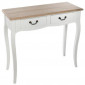 Console 2 Tiroirs "Chrysa" 86cm Naturel|Console|Paris Prix