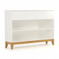 Console 2 Niches & 1 Tiroir "Blanco" 120cm Blanc|Console|Paris Prix