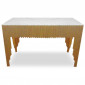 Console en Marbre "Zane" 106cm Blanc & Or|Console|Paris Prix