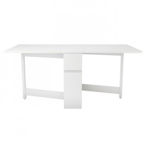 Table Console Pliante "Kungla" 170cm Bouleau Blanc|Console|Paris Prix