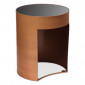 Table d'Appoint Design "Sela" 50cm Cuivre & Noir|Table Basse|Paris Prix