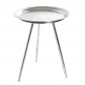 Table d'Appoint Design "Matalo" 47cm Argent|Table Basse|Paris Prix