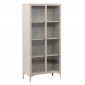 Vitrine Design 2 Portes "Piring" 190cm Beige|Vaisselier|Paris Prix