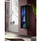 Vitrine LED Murale Design "Fly II" 126cm Noir|Vaisselier|Paris Prix