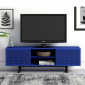 Meuble TV 2 Portes 2 Niches Diamant "Camden" 150cm Bleu|Meuble TV|Paris Prix