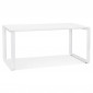 Bureau Design "Abigano" 160cm Blanc|Bureau|Paris Prix