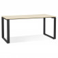 Bureau Design "Abigano" 160cm Naturel & Noir|Bureau|Paris Prix