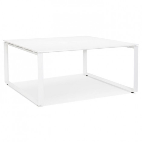 Bureau Design "Abigano" 140cm Blanc|Bureau|Paris Prix