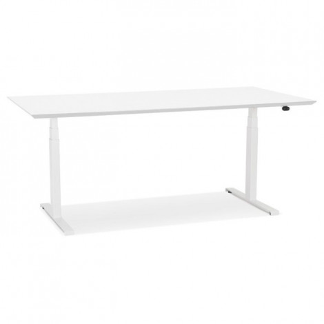 Bureau Électronique Ergonomique "Kio" 180cm Blanc|Bureau|Paris Prix