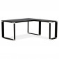 Bureau d'Angle Design "Hovik" 170cm Noir|Bureau|Paris Prix