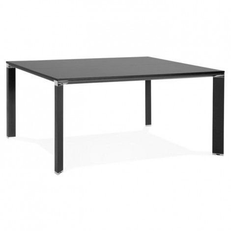 Table de Bureau Carrée Design "Loina" 160cm Noir|Bureau|Paris Prix