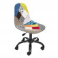 Chaise de Bureau "Patchwork" 78-91cm Multicolore|Chaises et Fauteuils|Paris Prix