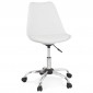 Chaise de Bureau Design "Amidon" 81cm Blanc|Chaises et Fauteuils|Paris Prix