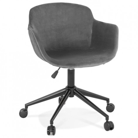 Fauteuil Design "Laurie" 80cm Gris & Noir|Chaises et Fauteuils|Paris Prix