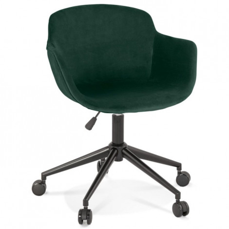 Fauteuil Design "Laurie" 80cm Vert & Noir|Chaises et Fauteuils|Paris Prix