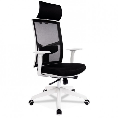 Fauteuil de Bureau Design "Luky" 119cm Noir & Blanc|Chaises et Fauteuils|Paris Prix