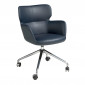 Fauteuil de Bureau Pivotant "Boris" 80cm Bleu Marine|Chaises et Fauteuils|Paris Prix