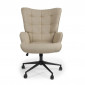 Fauteuil de Bureau "Verner" 96cm Taupe Clair|Chaises et Fauteuils|Paris Prix