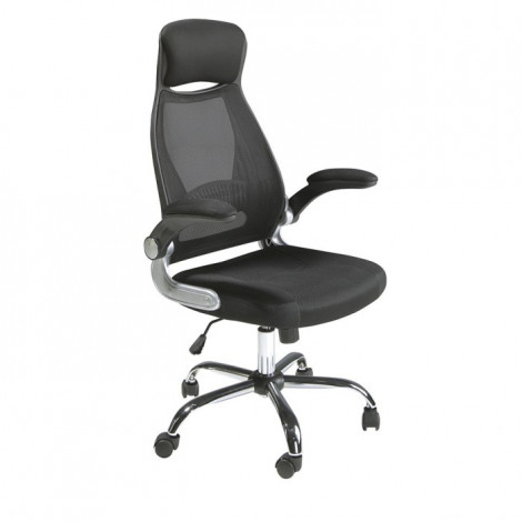 Fauteuil de Bureau Pivotant "Vern" 117cm Noir|Chaises et Fauteuils|Paris Prix