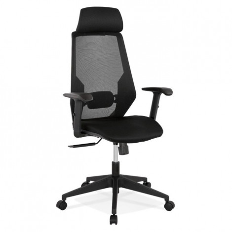 Fauteuil de Bureau Ergonomique "Tork" 128cm Noir|Chaises et Fauteuils|Paris Prix