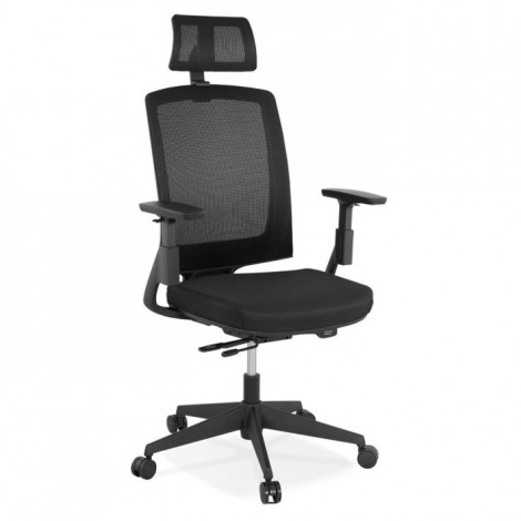 Fauteuil de Bureau Ergonomique "Trano" 131cm Noir|Chaises et Fauteuils|Paris Prix