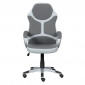 Fauteuil de Bureau Pivotant "Trosti" 115-125cm Gris|Chaises et Fauteuils|Paris Prix