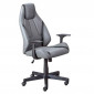 Fauteuil de Bureau Pivotant "Lisbeth" 108-118cm Gris|Chaises et Fauteuils|Paris Prix