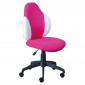 Chaise de Bureau "Jessi" 100cm Rose & Blanc|Chaises et Fauteuils|Paris Prix