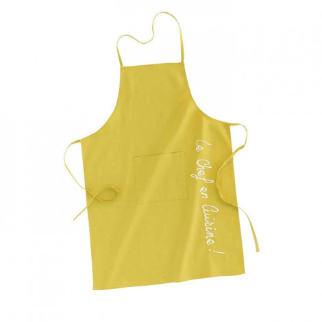 Tablier de Cuisine "Cuistot" 84cm Jaune|Linge de Cuisine|Paris Prix