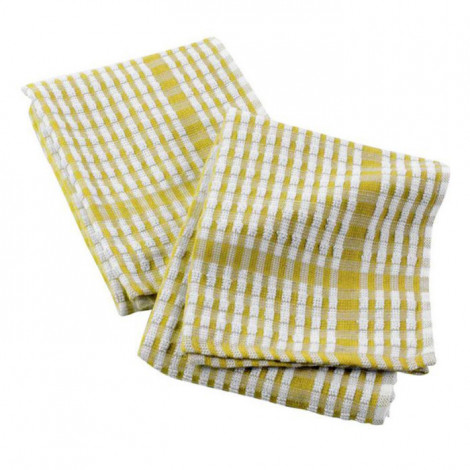 Lot de 2 Torchons de Cuisine "Mineo" 50x70cm Jaune|Linge de Cuisine|Paris Prix