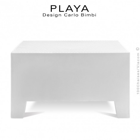 Banquette extérieur modulable PLAYA, ou table basse, structure plastique de couleur.|Banquettes / Bancs / Poufs|100chaises