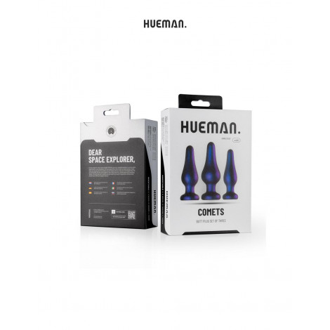 Kit 3 plugs anal Comet - Hueman|Plug et Jouets Anal|NatureCoquine